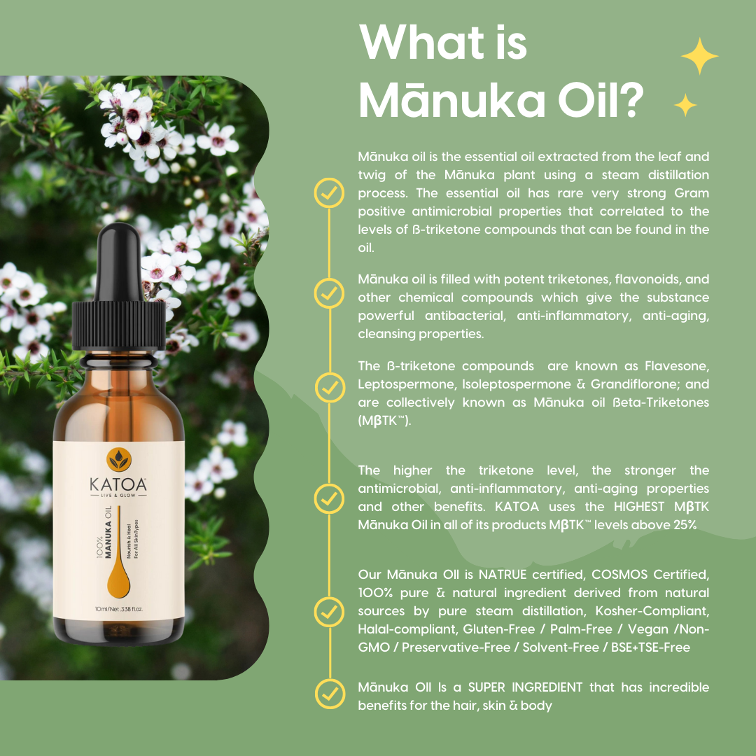 100% Pure East Cape Mānuka Essential Oil