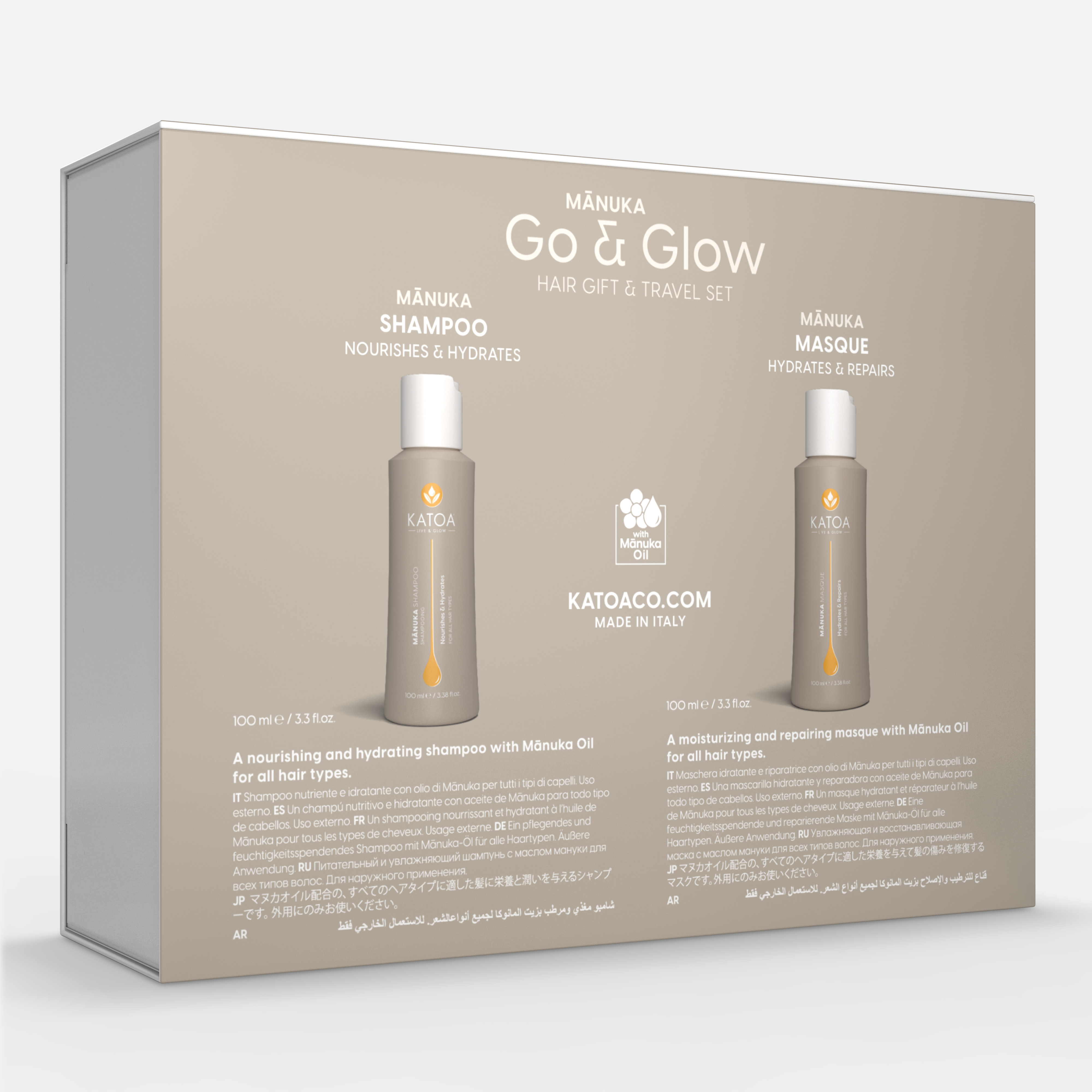 Go & Glow Hair Gift & Travel Set
