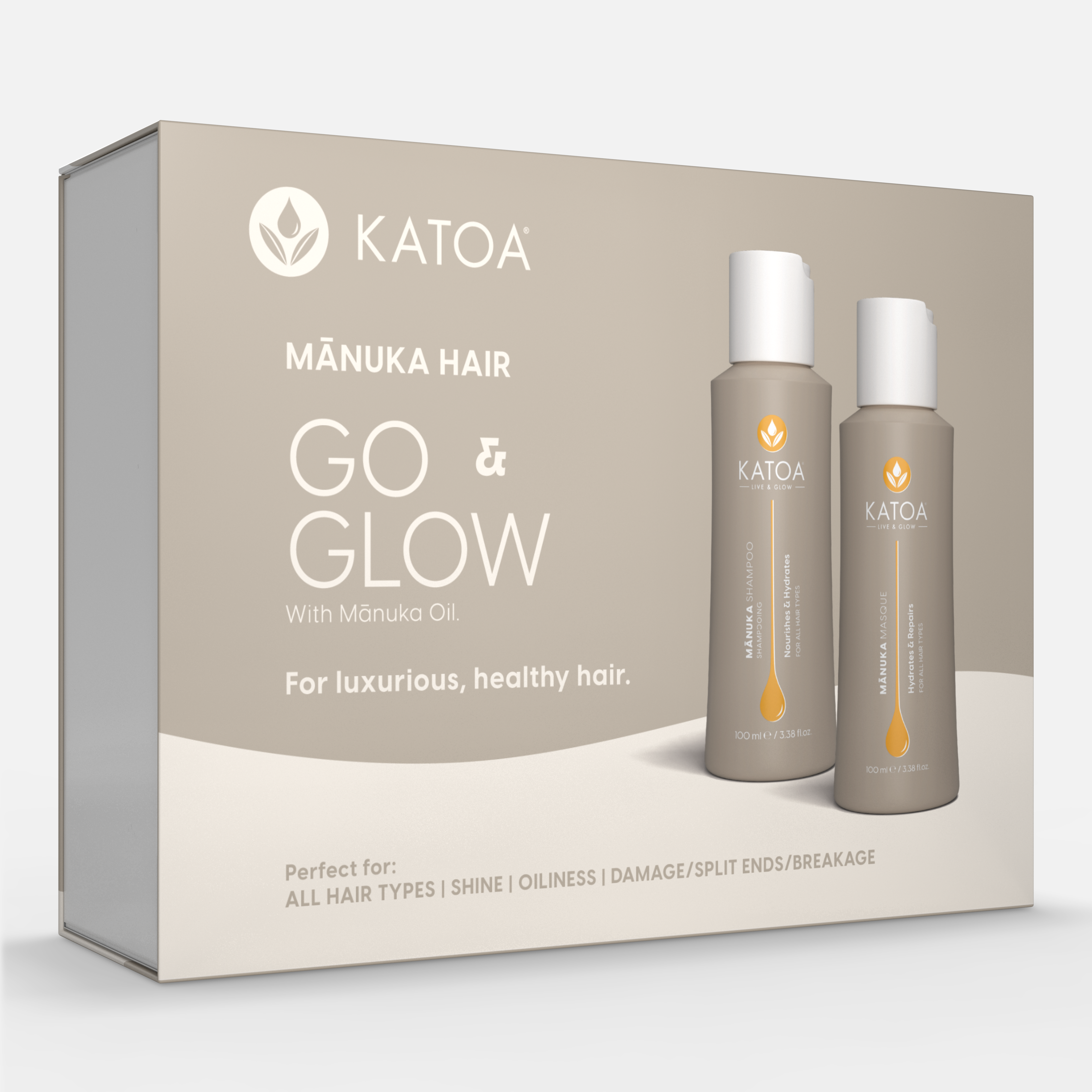 Go & Glow Hair Gift & Travel Set